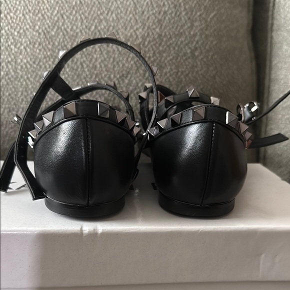 Studded Black Flats - Picture 2 of 5